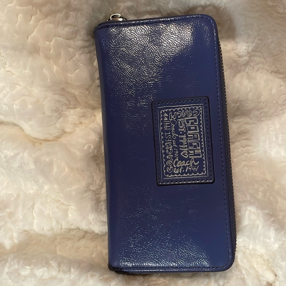 COACH “Poppy” zip wallet